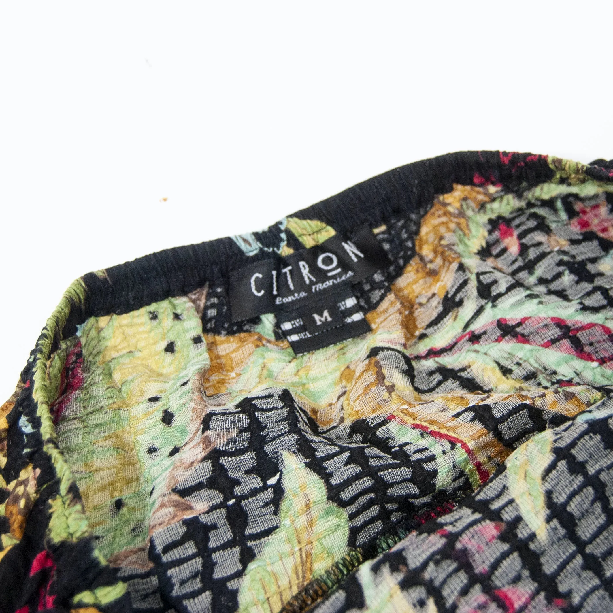 00's Floral Silk and Rayon Breezy Skirt by Citro