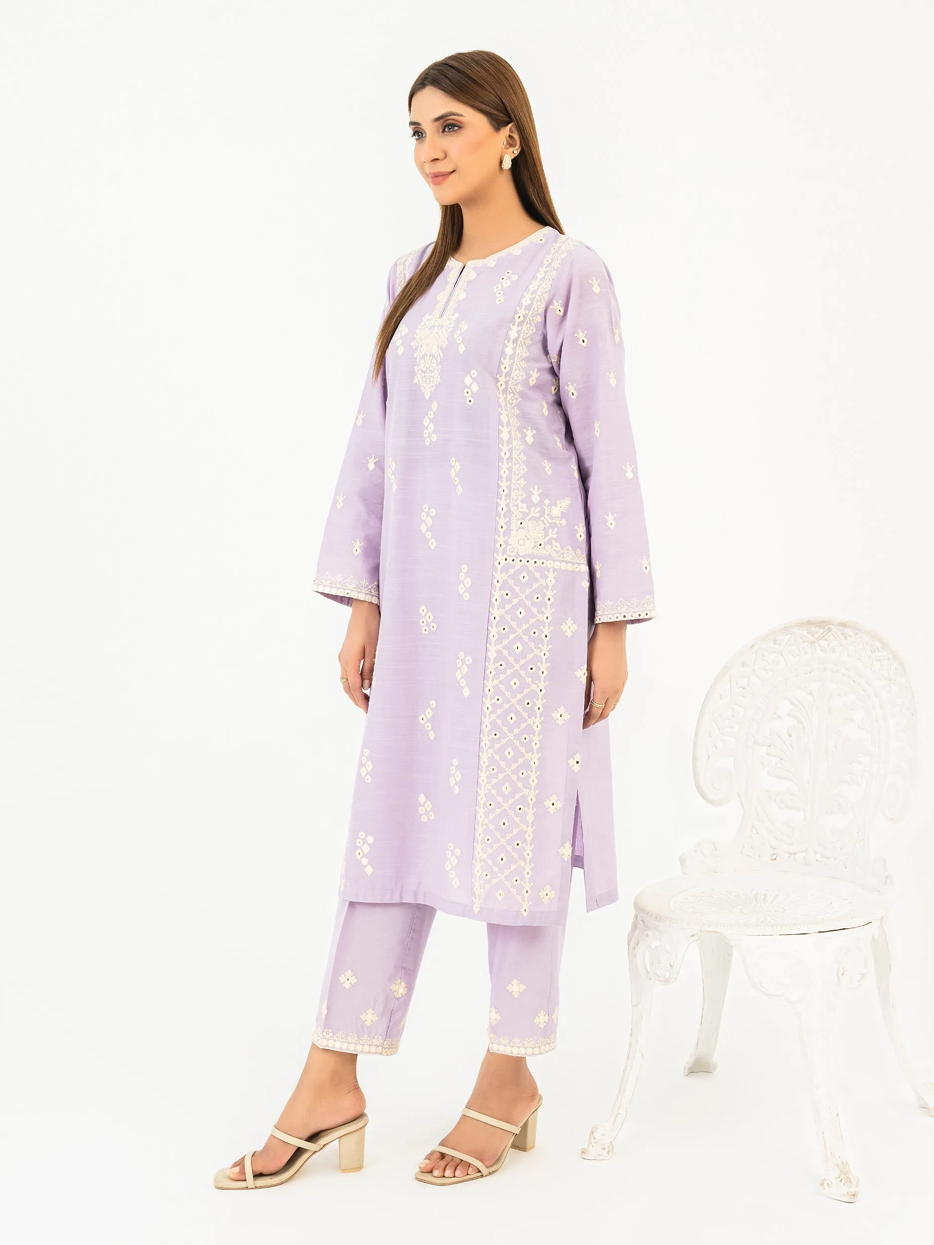 2 Piece Lawn Suit-Embroidered (Pret)