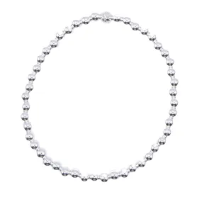 4mm Sterling Silver Smooth Beaded Bracelet 4mm Sterling Silver Smooth Beaded Bracelet