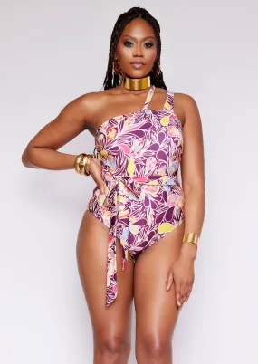 Adowa Women's African Print Swimsuit (Tropical Paisley) - Clearance Adowa Women's African Print Swimsuit (Tropical Paisley) - Clearance