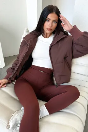 Ajax Puffer Jacket - Brown Ajax Puffer Jacket - Brown
