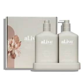 Al.ive Wash & Lotion Duo   Tray | Sea Cotton & Coconut Al.ive Wash & Lotion Duo   Tray | Sea Cotton & Coconut