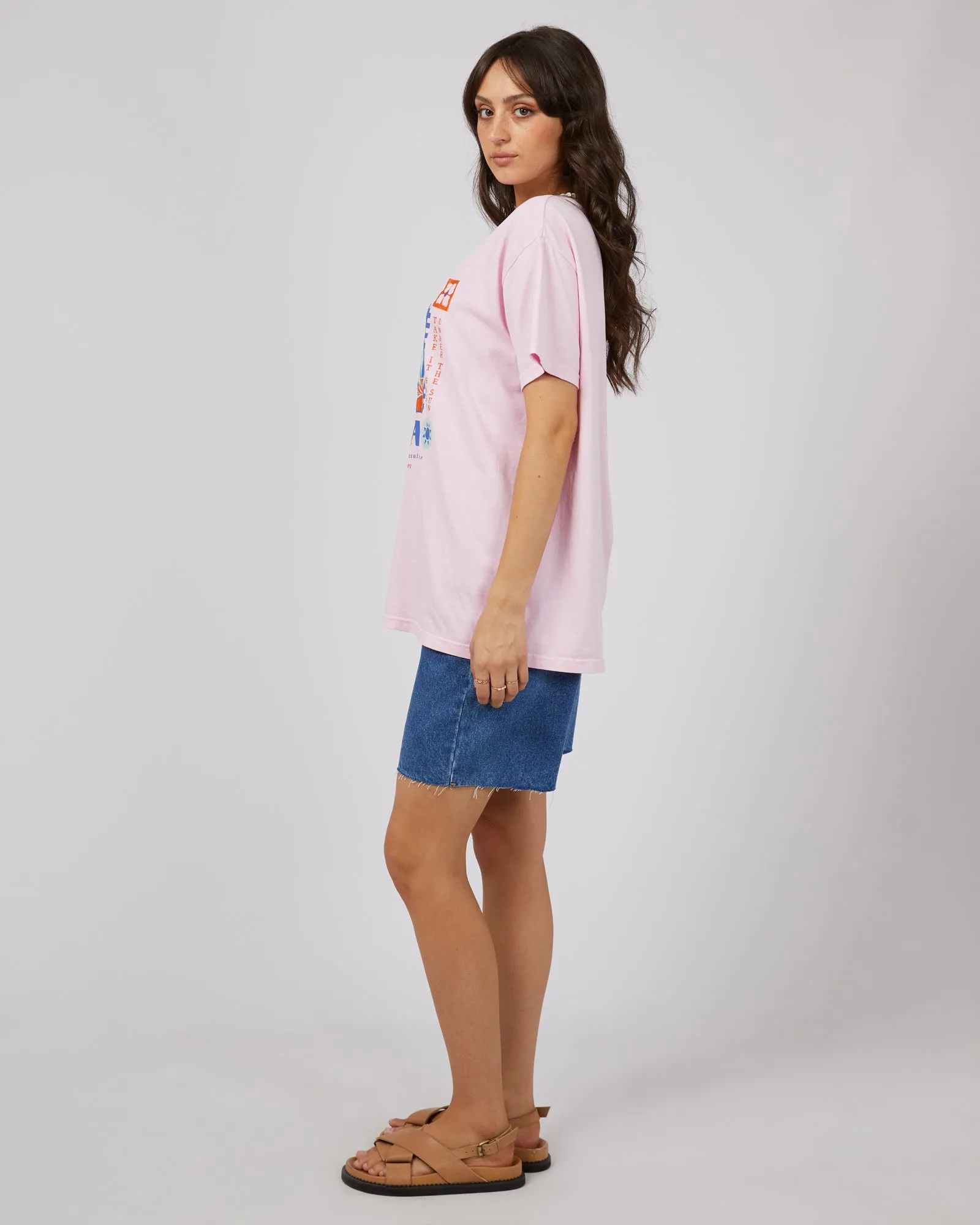 All About Eve Baja Standard Tee Light Pink