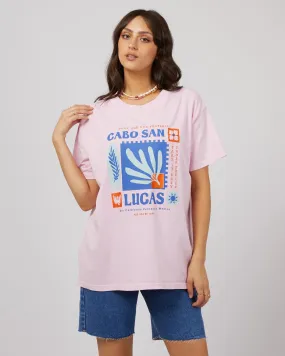 All About Eve Baja Standard Tee Light Pink All About Eve Baja Standard Tee Light Pink