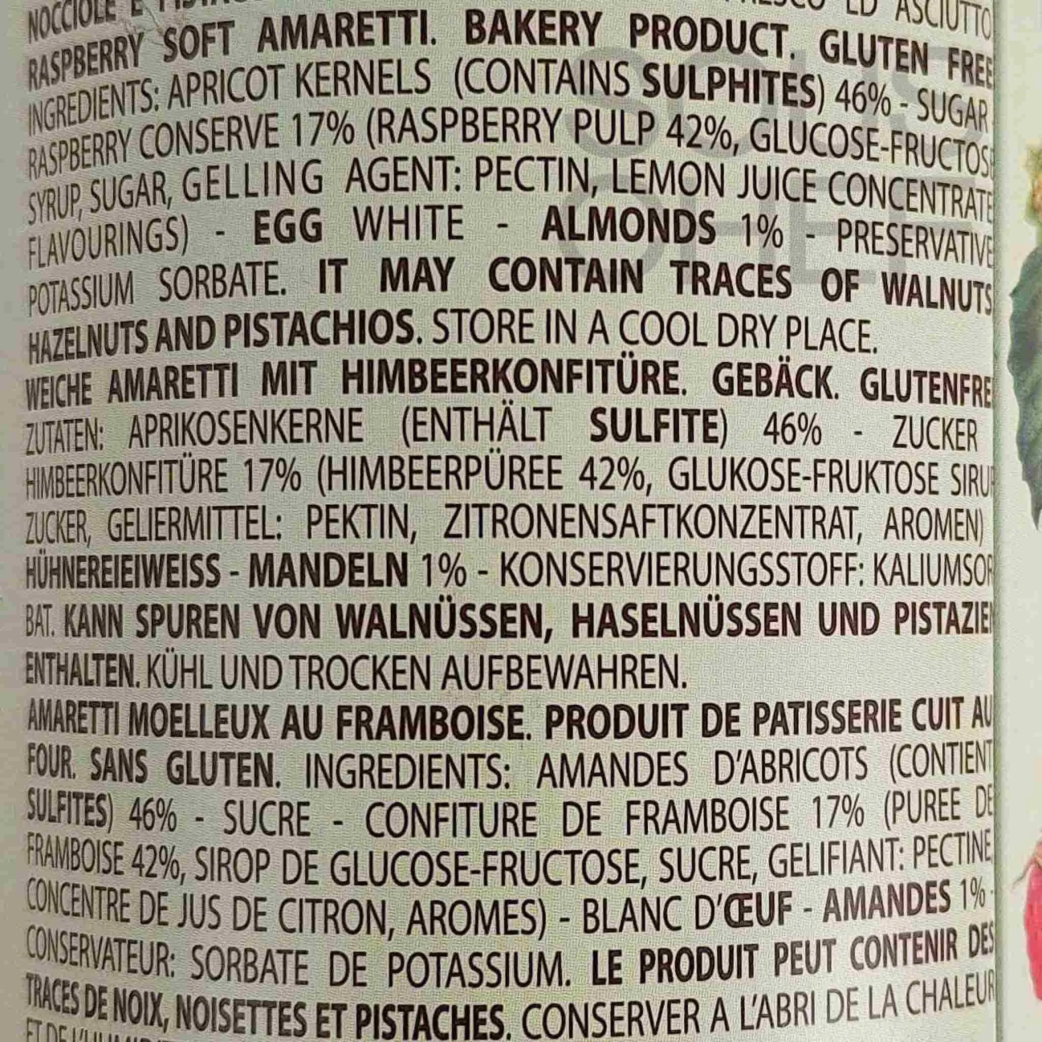 Amaretti Virginia Soft Raspberry Amaretti, 140g