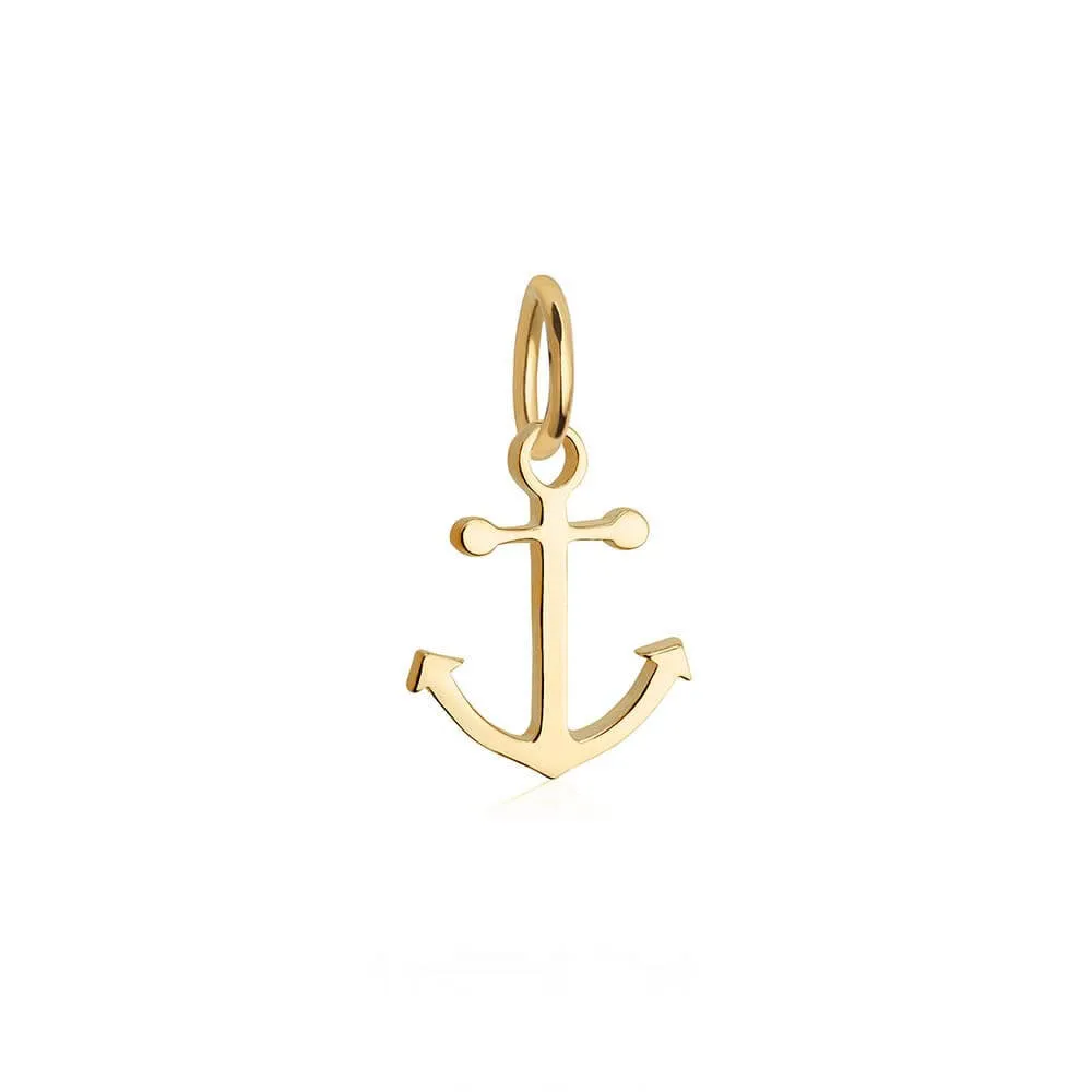 Anchor Charm Solid Gold Mini