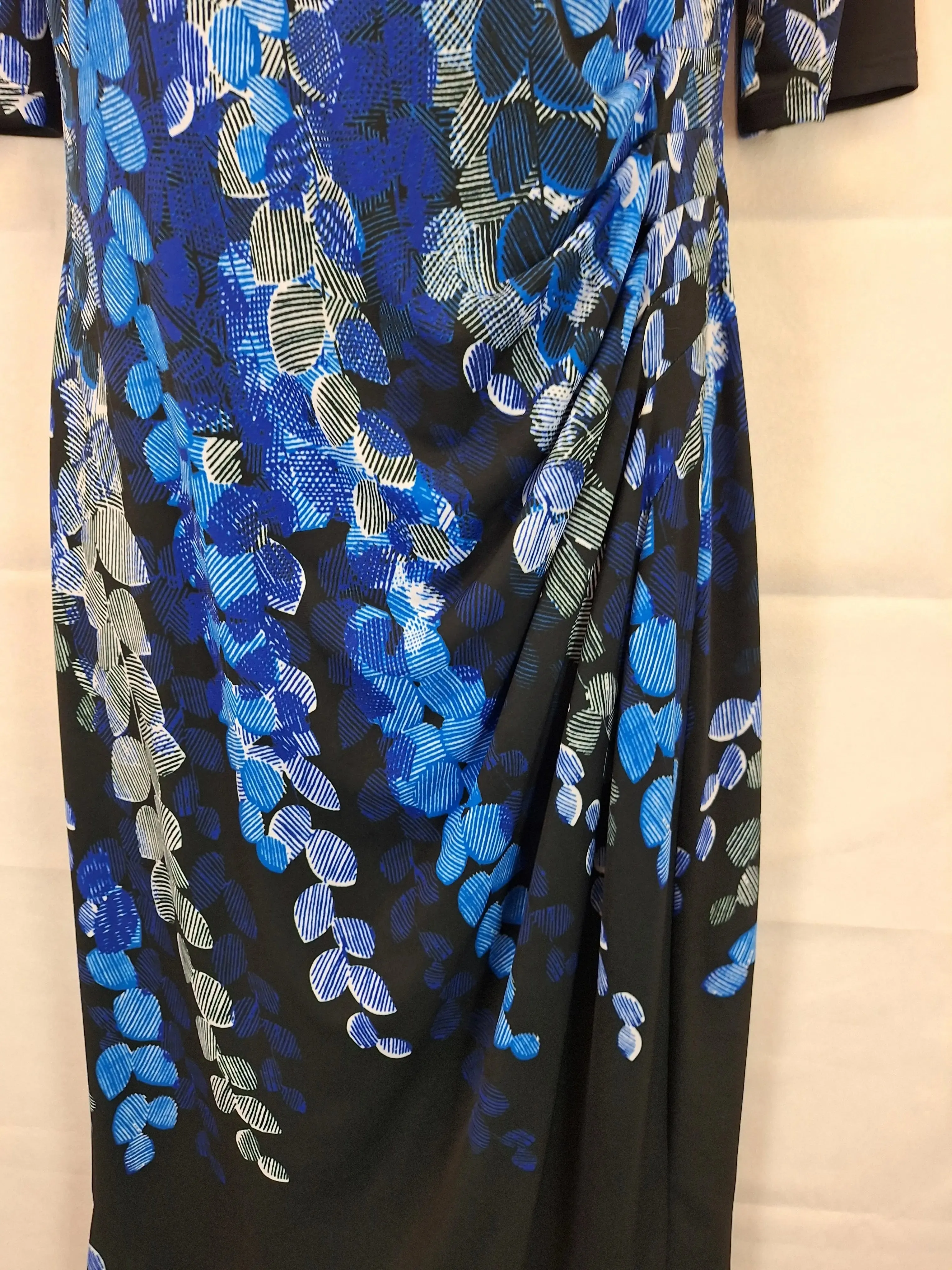 Anthea Crawford Draped Office Midi Dress Size 12