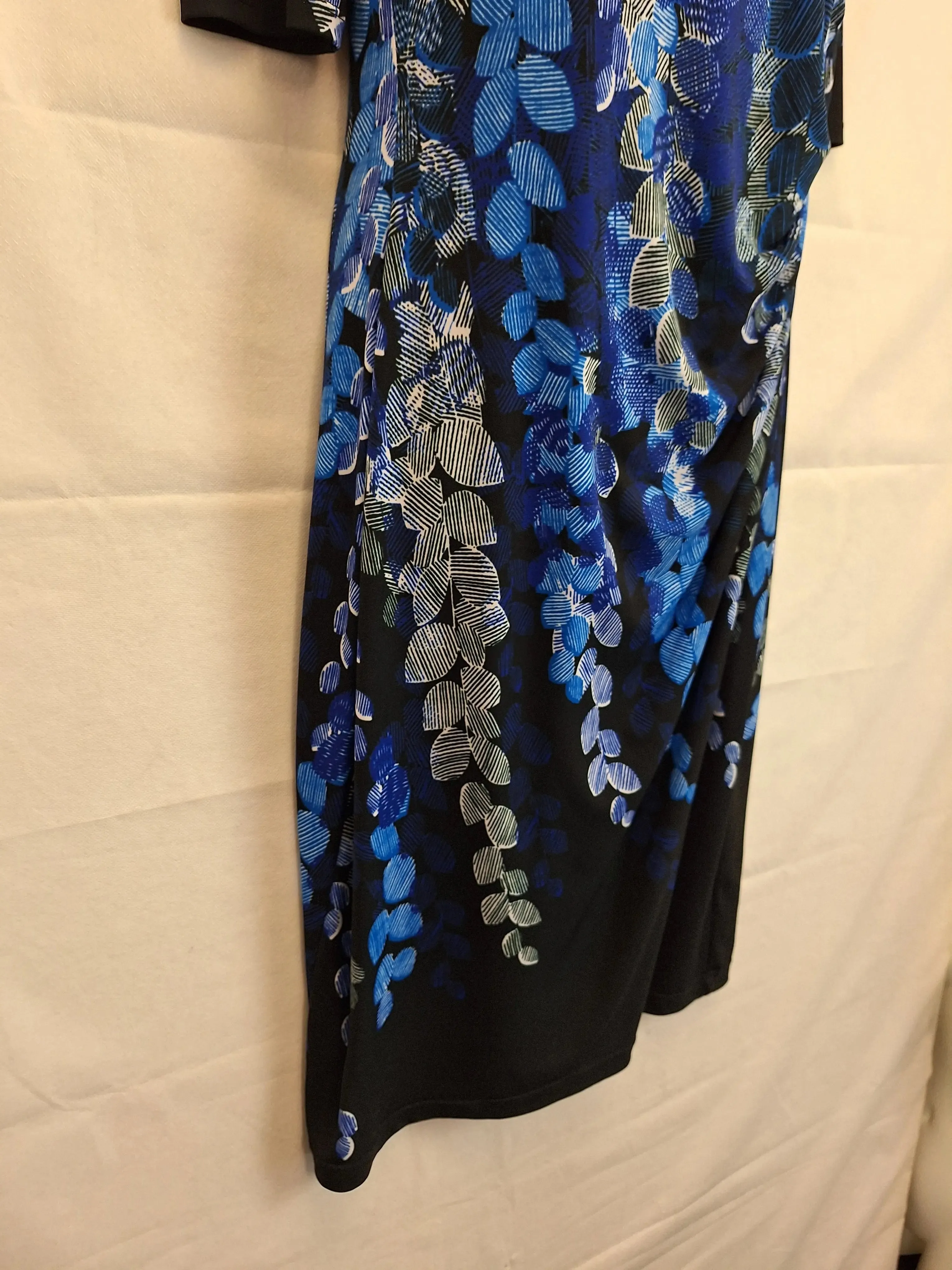 Anthea Crawford Draped Office Midi Dress Size 12