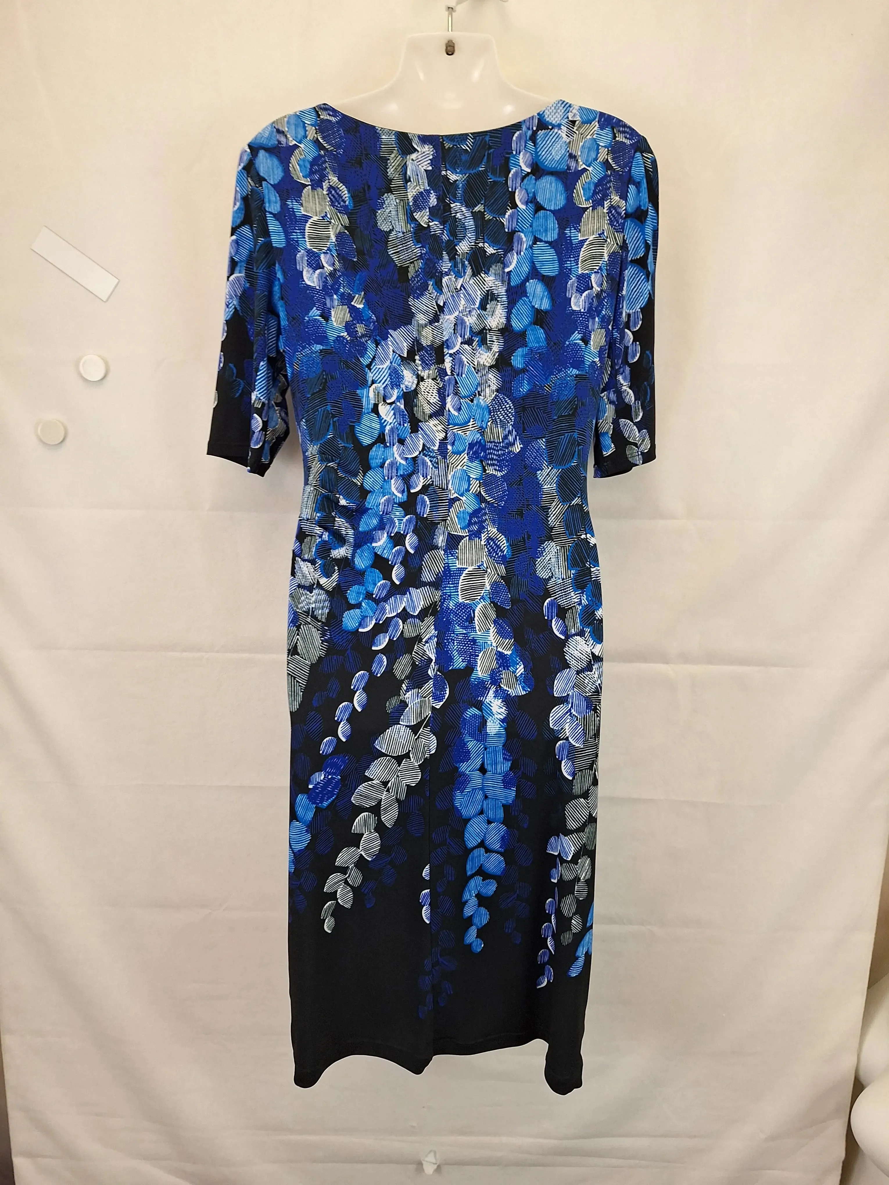 Anthea Crawford Draped Office Midi Dress Size 12