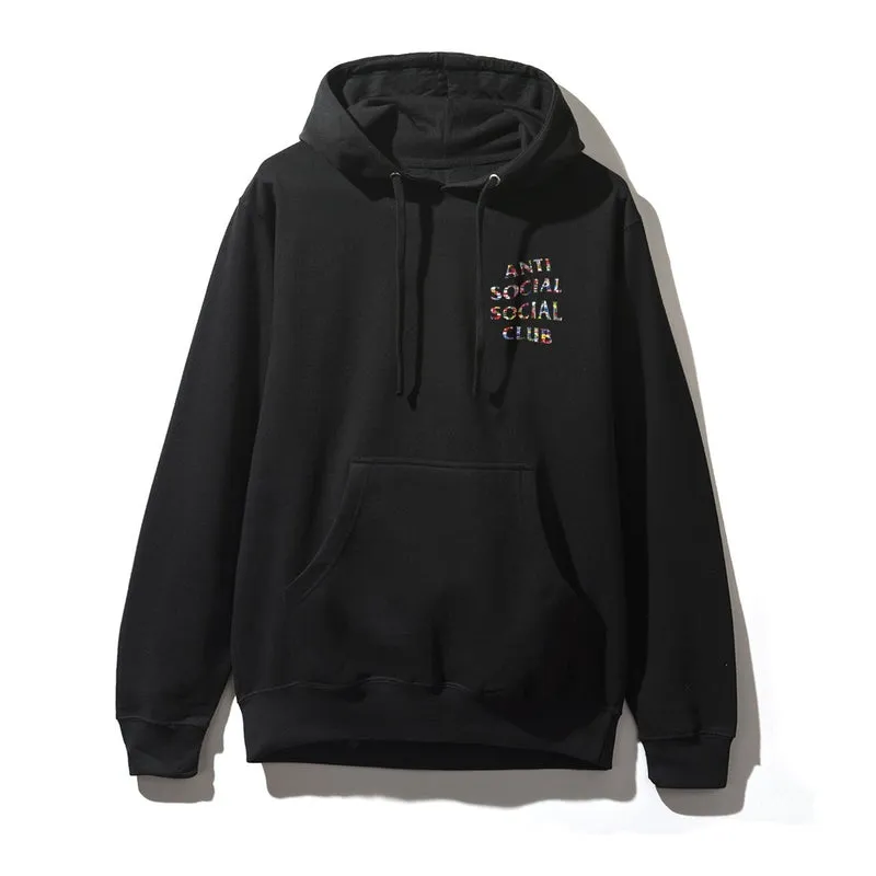 Anti Social Social Club Flag Black Hoodie (ASSW445) Men's Size S-XL