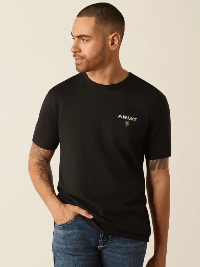Ariat 10052018 Mens American Rancher T-Shirt Black