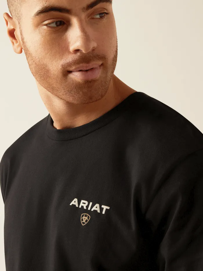 Ariat 10052018 Mens American Rancher T-Shirt Black