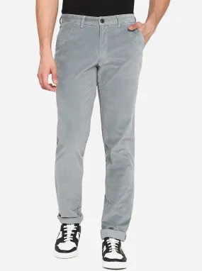 Ash Grey Solid Uno Fit Casual Trouser | JadeBlue Ash Grey Solid Uno Fit Casual Trouser | JadeBlue