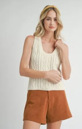 Astra Cable Sweater Tank Astra Cable Sweater Tank