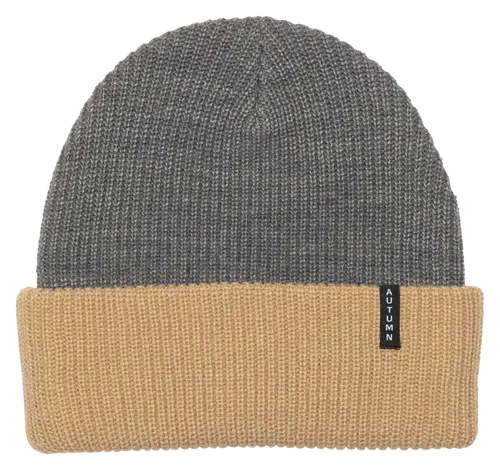 AUTUMN - BLOCKED BEANIE GREY