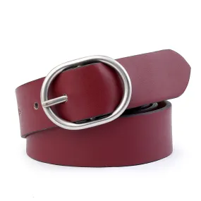 Bacca Bucci Women Leather Belts with Imported Nickle Free Buckle | Width : 30 MM | Solid Color Matt Luster Finish Belts Bacca Bucci Women Leather Belts with Imported Nickle Free Buckle | Width : 30 MM | Solid Color Matt Luster Finish Belts