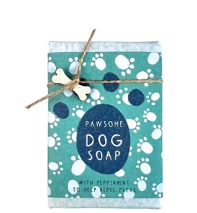 BAR164 Paw-some - Peppermint & Poppy Seed Dog Soap Bar By Cinnamon Aitch BAR164 Paw-some - Peppermint & Poppy Seed Dog Soap Bar By Cinnamon Aitch