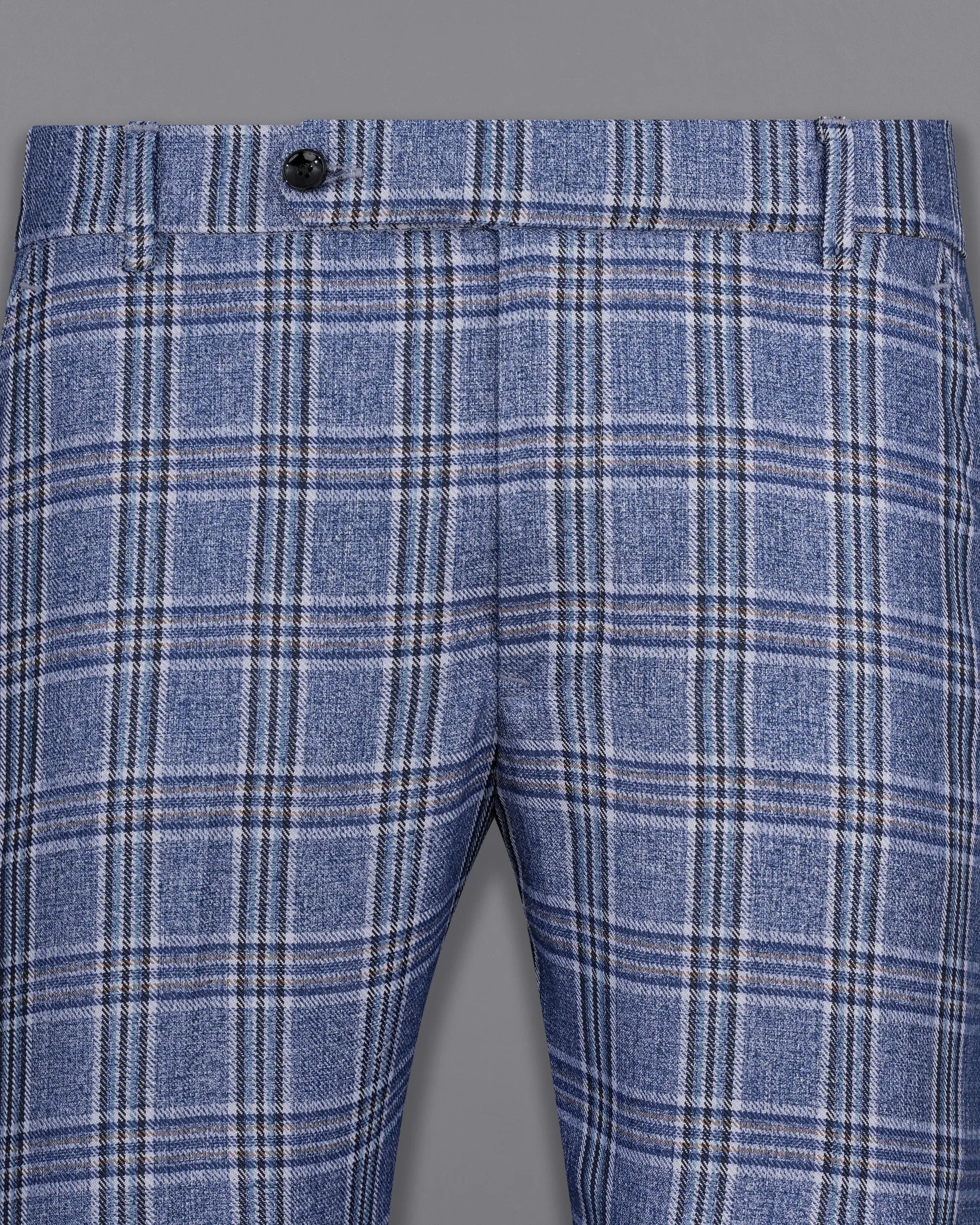 Bayoux Blue Plaid Pant