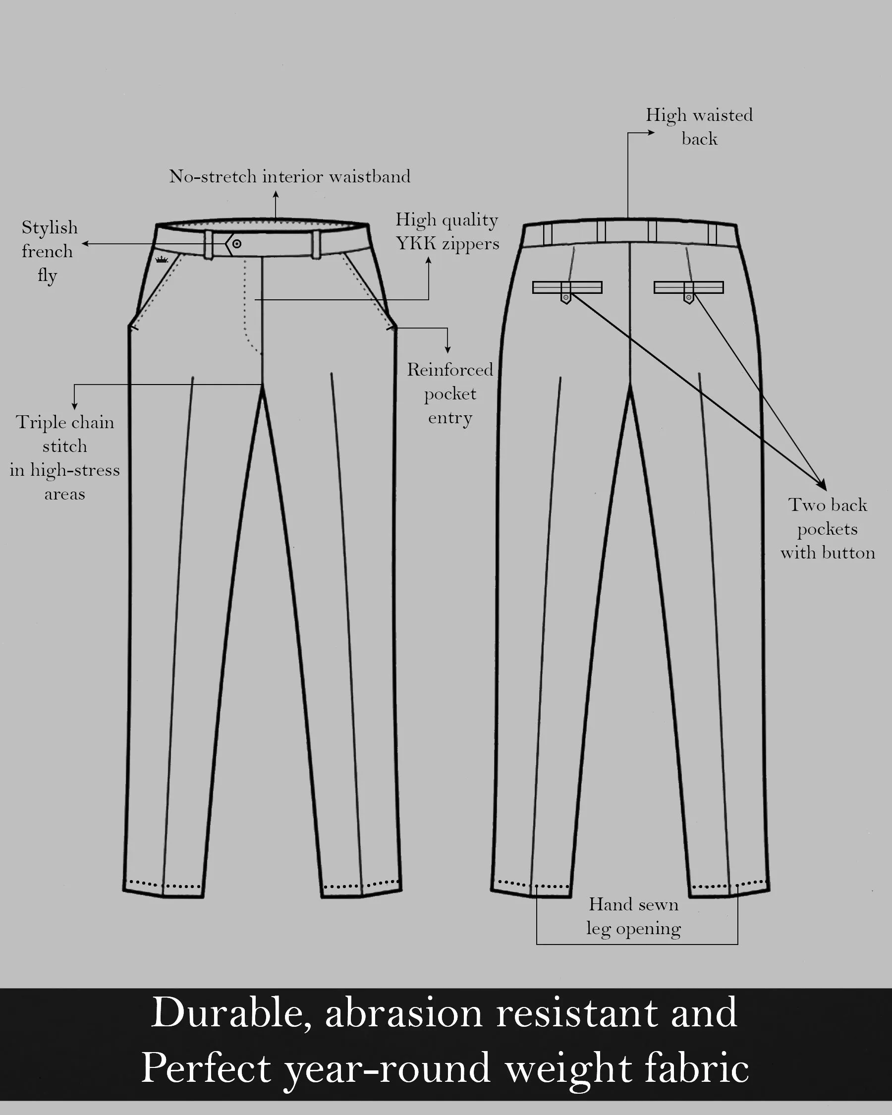 Bayoux Blue Plaid Pant
