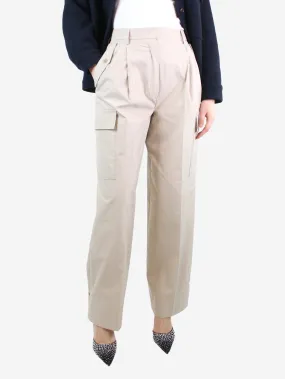 Beige cargo trousers - size UK 8 Beige cargo trousers - size UK 8