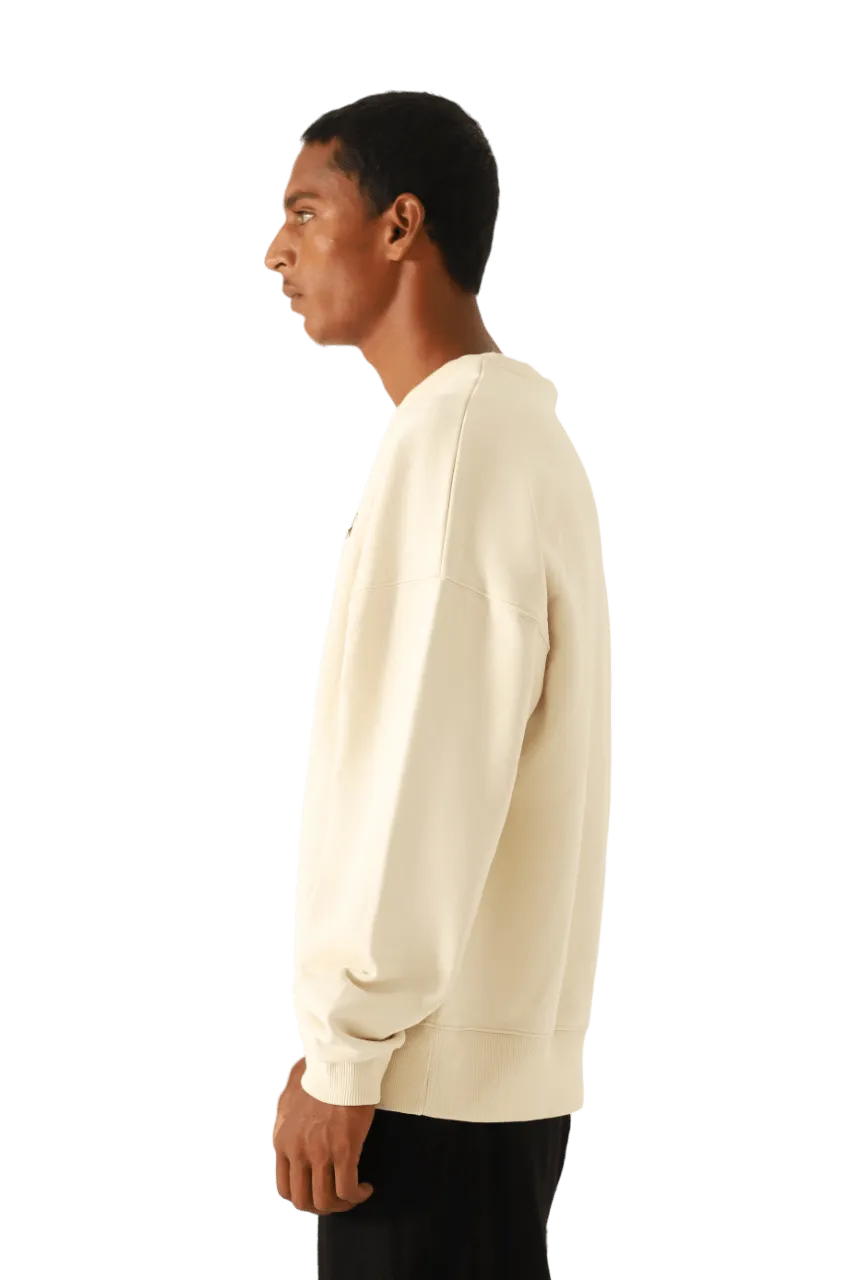 beige logo sweatshirt (v1)