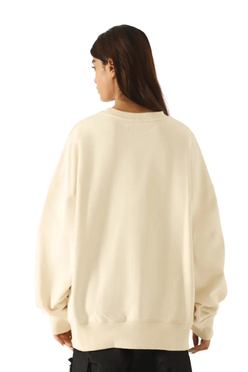 beige logo sweatshirt (v1)