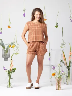 Belle Short - Walnut Plaid Belle Short - Walnut Plaid