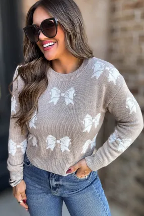 Betty Beige Bow Sweater Betty Beige Bow Sweater