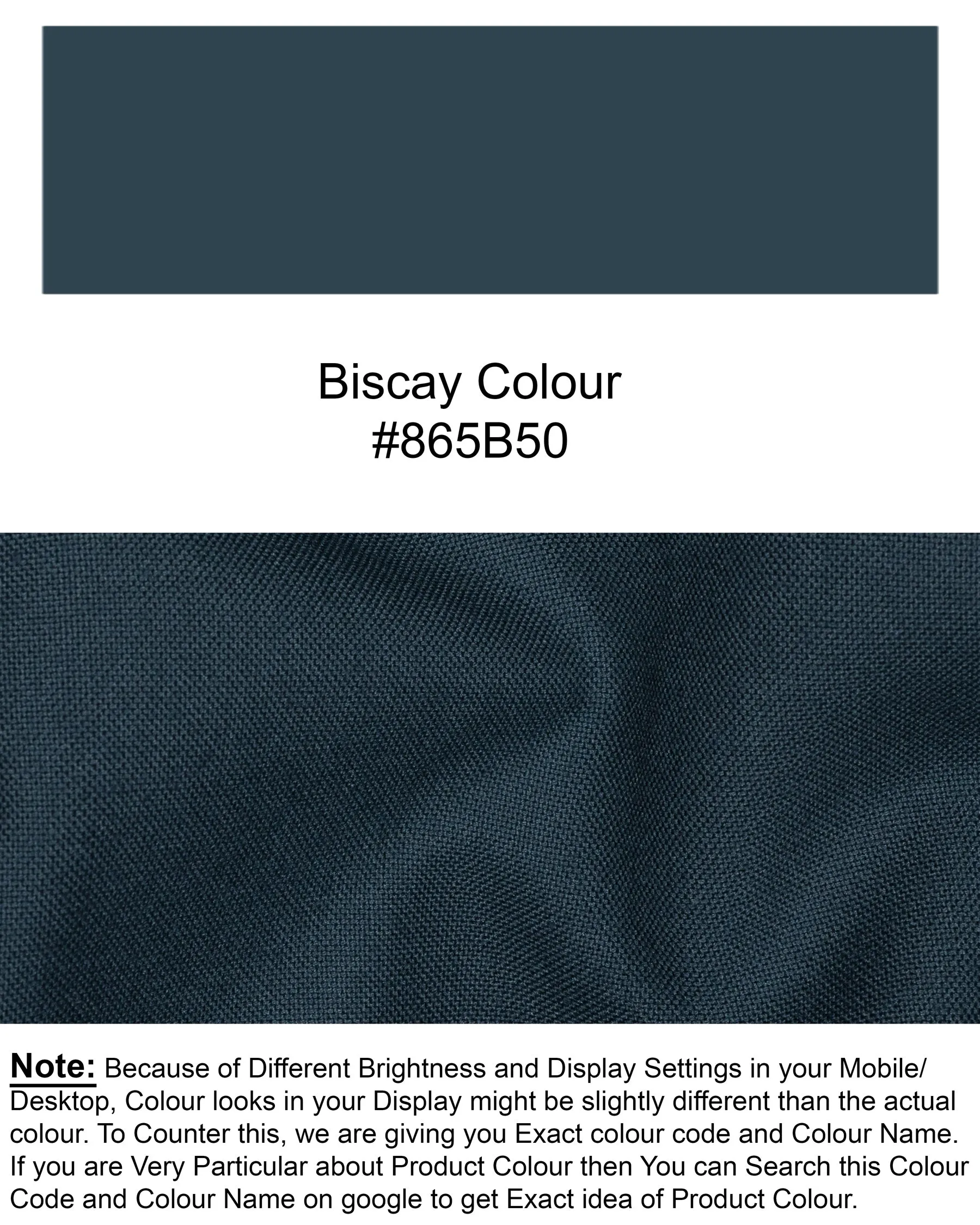 Biscay Blue Wool Rich Tuxedo Suit
