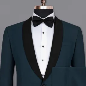 Biscay Blue Wool Rich Tuxedo Suit Biscay Blue Wool Rich Tuxedo Suit