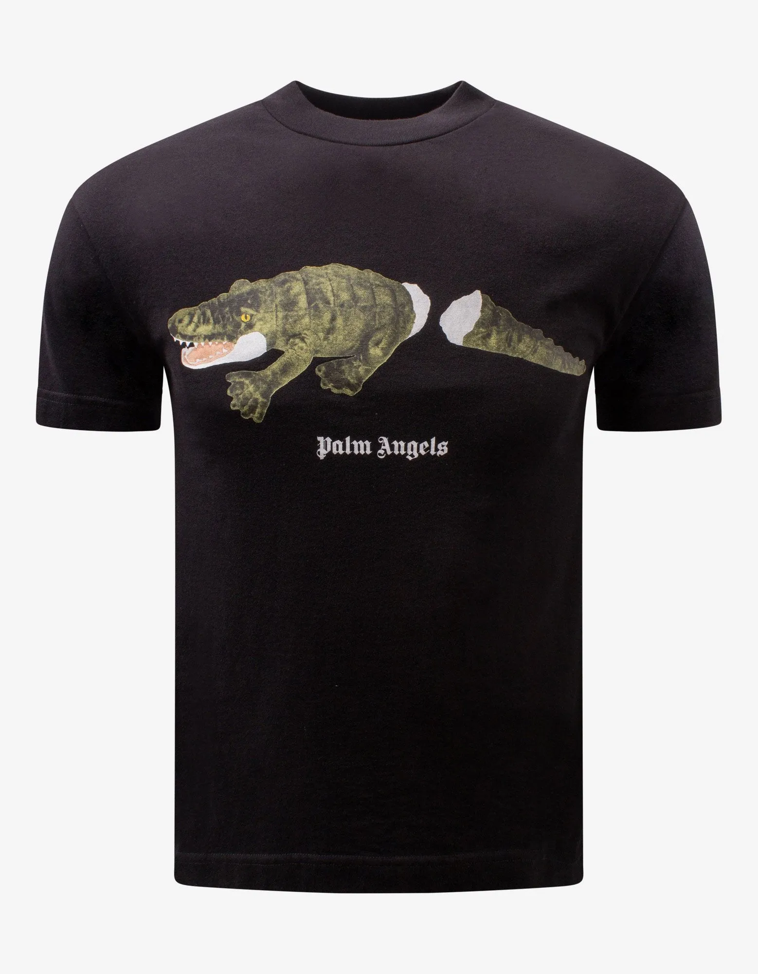 Black Crocodile Print T-Shirt