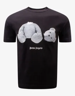 Black Ice Bear Print T-Shirt