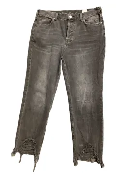 Black Jeans Wide Leg We The Free, Size 8 Black Jeans Wide Leg We The Free, Size 8