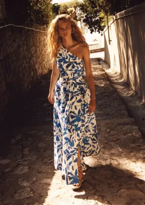 Bleue Asymmetrical Cut Out Maxi Dress