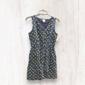 Blue & Yellow Dress Casual Short J. Crew, Size 0 Blue & Yellow Dress Casual Short J. Crew, Size 0