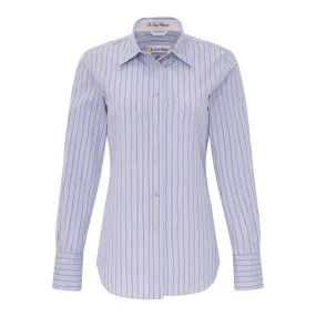 Blue and Camel Striped Shirt Blue and Camel Striped Shirt