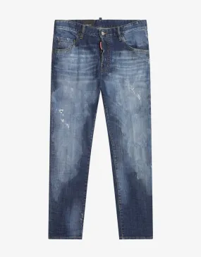 Blue Distressed Skater Jeans Blue Distressed Skater Jeans