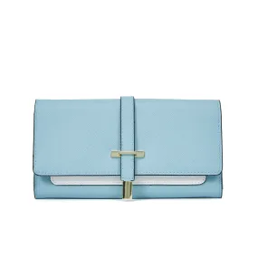 BOSTANTEN Womens Wallet Large Capacity Cash Clutch Purse with Buckle Credit Cards Holder