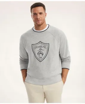 Brooks Brothers Men's Big & Tall Cotton French Terry Graphic Sweatshirt Grey Brooks Brothers Men's Big & Tall Cotton French Terry Graphic Sweatshirt Grey