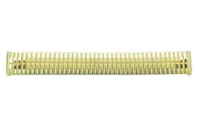 Brushed And Polished Gold Tone 16mm-22mm Expansion Watch Band