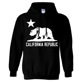 California Flag Oversize White Silhouette Sweatshirt Hoodie California Flag Oversize White Silhouette Sweatshirt Hoodie