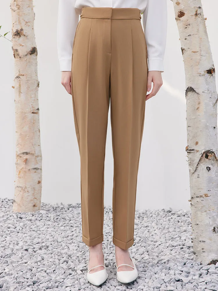 Camel Ankle Length Pants
