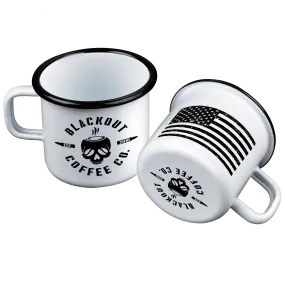 Camping Enamel Steel Mug 12 oz