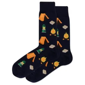 Camping Men's Crew Socks Camping Men's Crew Socks