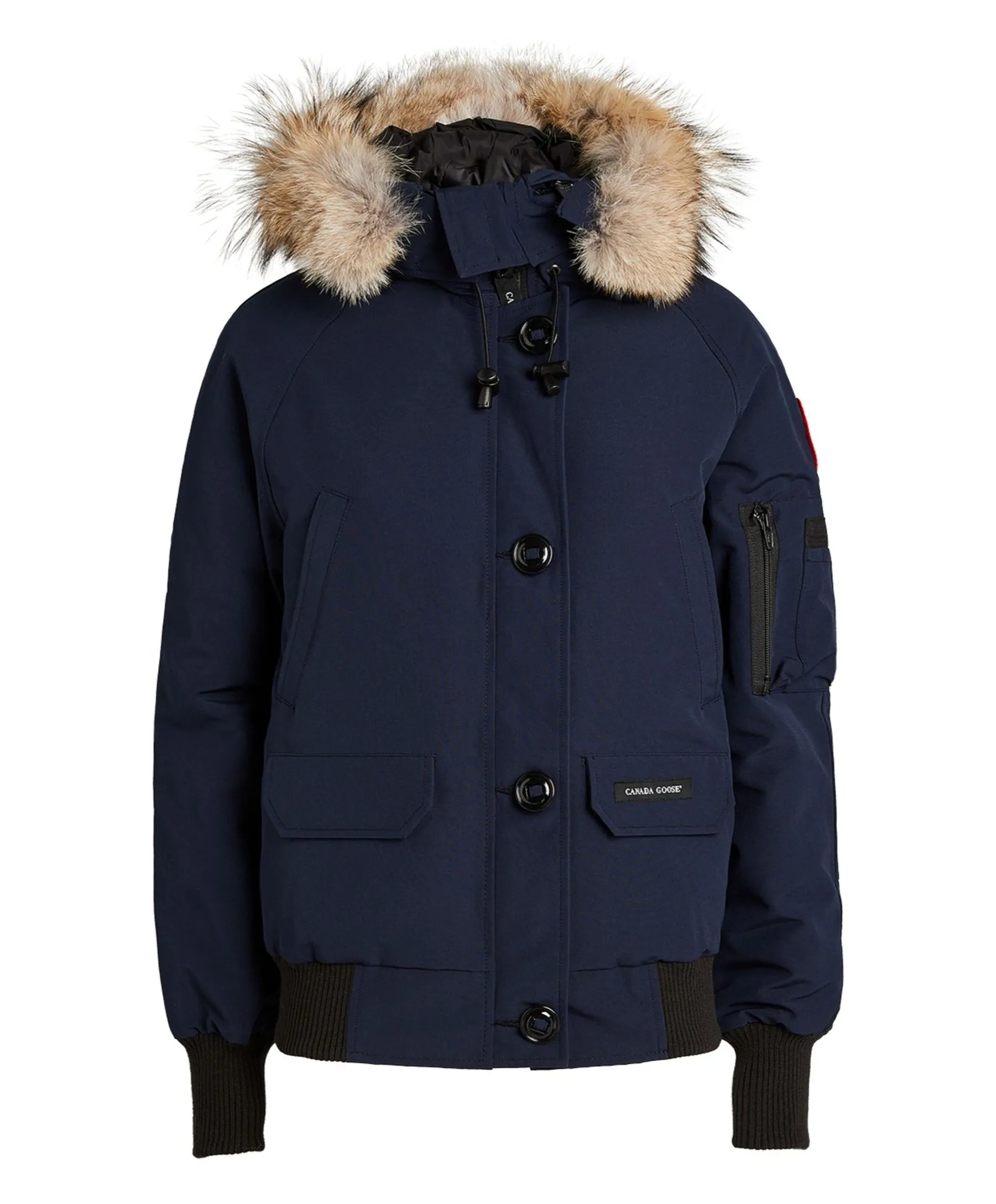 Canada Goose Chilliwack blue fur-trimmed down parka