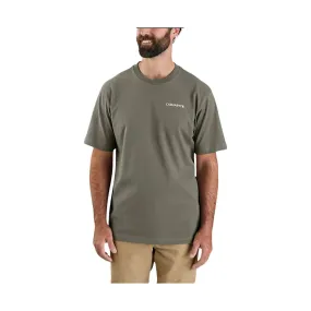 Carhartt Men's Loose Fit Heavyweight Short Sleeve Graphic T Shirt - Dusty Olive Carhartt Men's Loose Fit Heavyweight Short Sleeve Graphic T Shirt - Dusty Olive