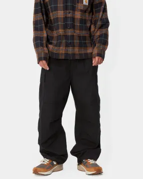 Carhartt WIP Jet Extra Loose Fit Cargo Pants - Black Rinsed Carhartt WIP Jet Extra Loose Fit Cargo Pants - Black Rinsed
