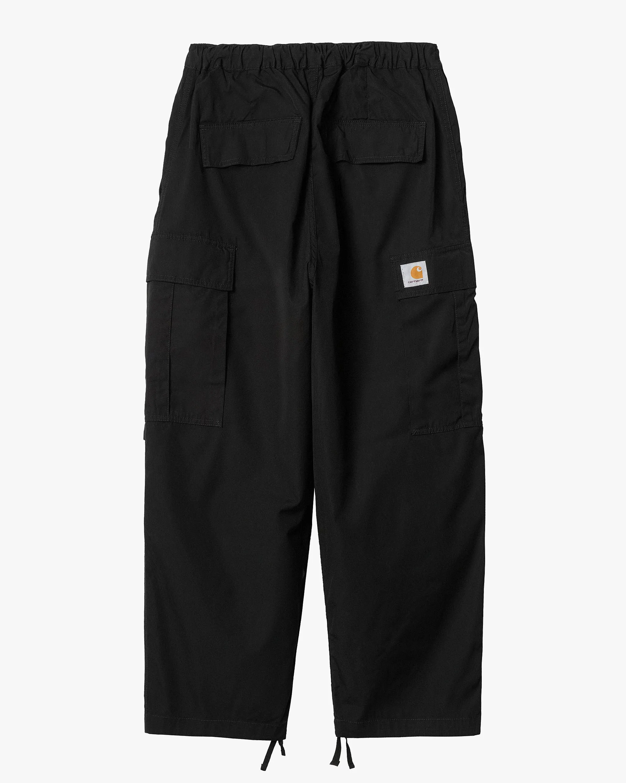 Carhartt WIP Jet Extra Loose Fit Cargo Pants - Black Rinsed