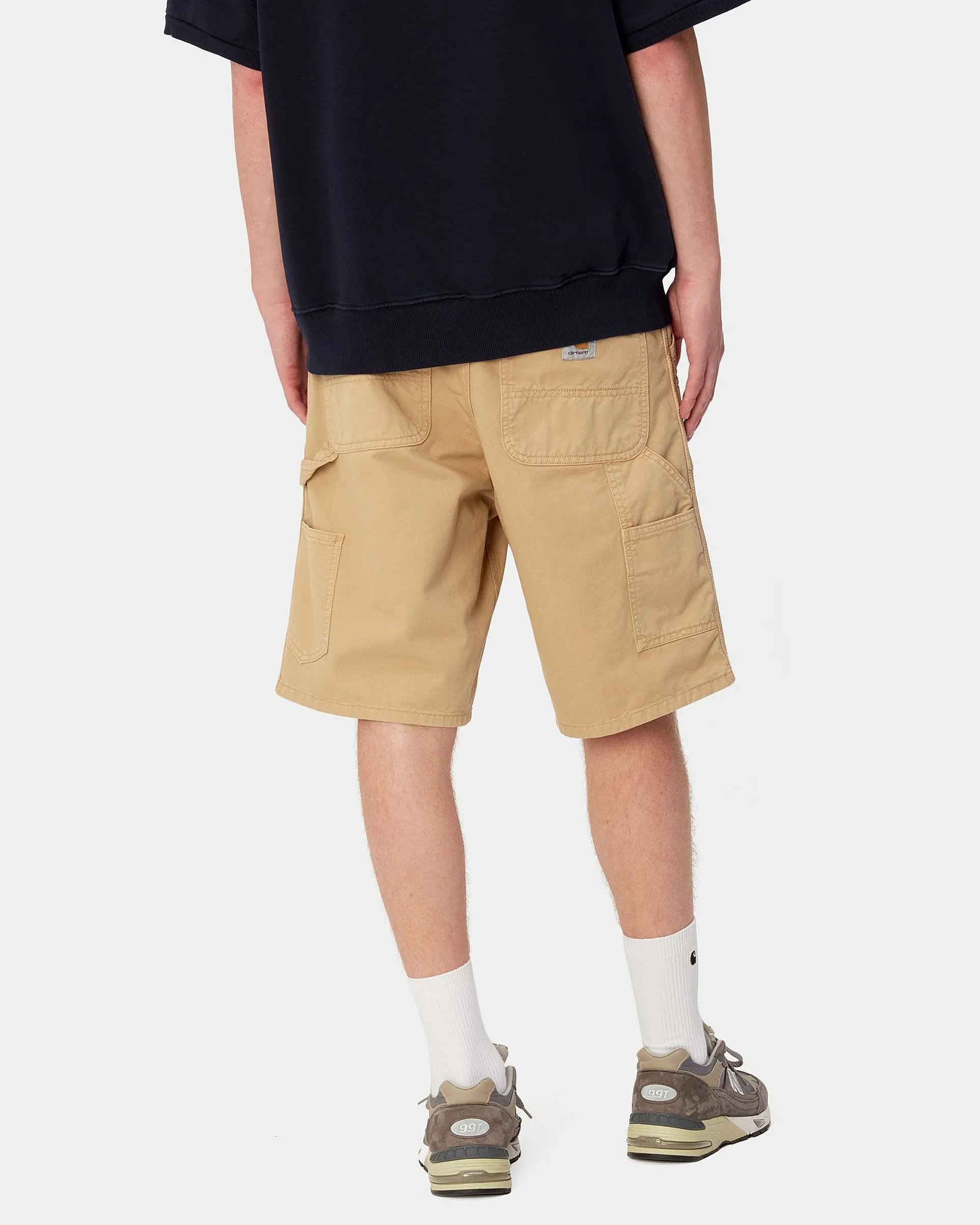 Carhartt WIP Single Knee Shorts - Bourbon Garment Dyed