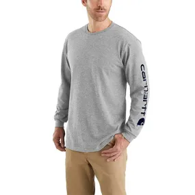 Carhartt Workwear L/S Graphic Logo Heather Gray - K231-HGY Carhartt Workwear L/S Graphic Logo Heather Gray - K231-HGY